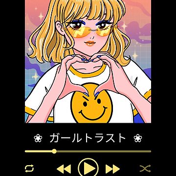 Aesthetic Japanese Vaporwave Girl // Playlist Cover | Journal