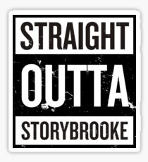 Straight Outta Storybrooke - Black Words Sticker