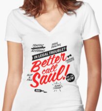 Better Call Saul Women's Fitted V-Neck T-Shirt
