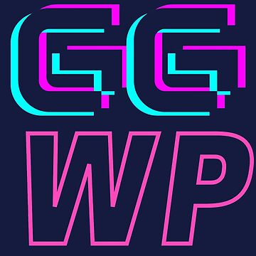 GGWP o GG WP - significa Good Game Well Played en la camiseta de manga  larga Gamer