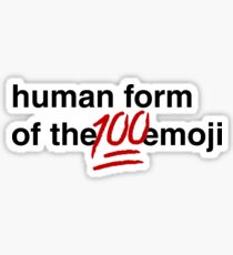 Gina Linetti - Human Form of the 100 Emoji Sticker
