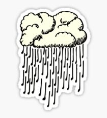 Raindrop prelude (raining musical notes) Sticker