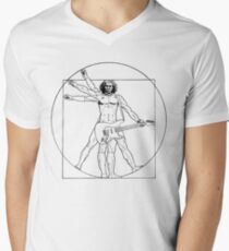 Vetruvian Rockstar T-Shirt mit V-Ausschnitt
