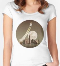 Rocket City Tailliertes Rundhals-Shirt
