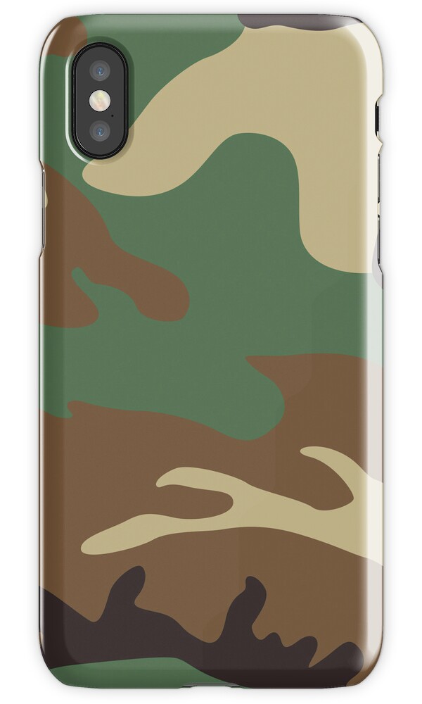 "Smartphone Case Camouflage Camo " iPhone Cases & Skins by mpodger