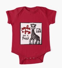 Sophie la Girafe Has A Posse Giraffe Retro One Piece - Short Sleeve