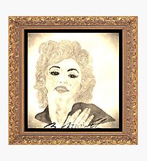 Maradonna In Between Of Maralyn Manroe And Madonna Vintage Photographic Print