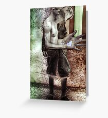 Bauhaus Worker 1. Greeting Card