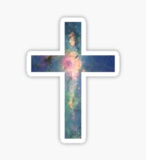 A Cross in the Stars Sticker