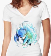 Wartortle Women's Fitted V-Neck T-Shirt
