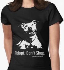 Adopt Dont Shop P4P apparel Women's Fitted T-Shirt