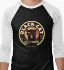 Black Cat LP Art Deco Men's Baseball ¾ T-Shirt