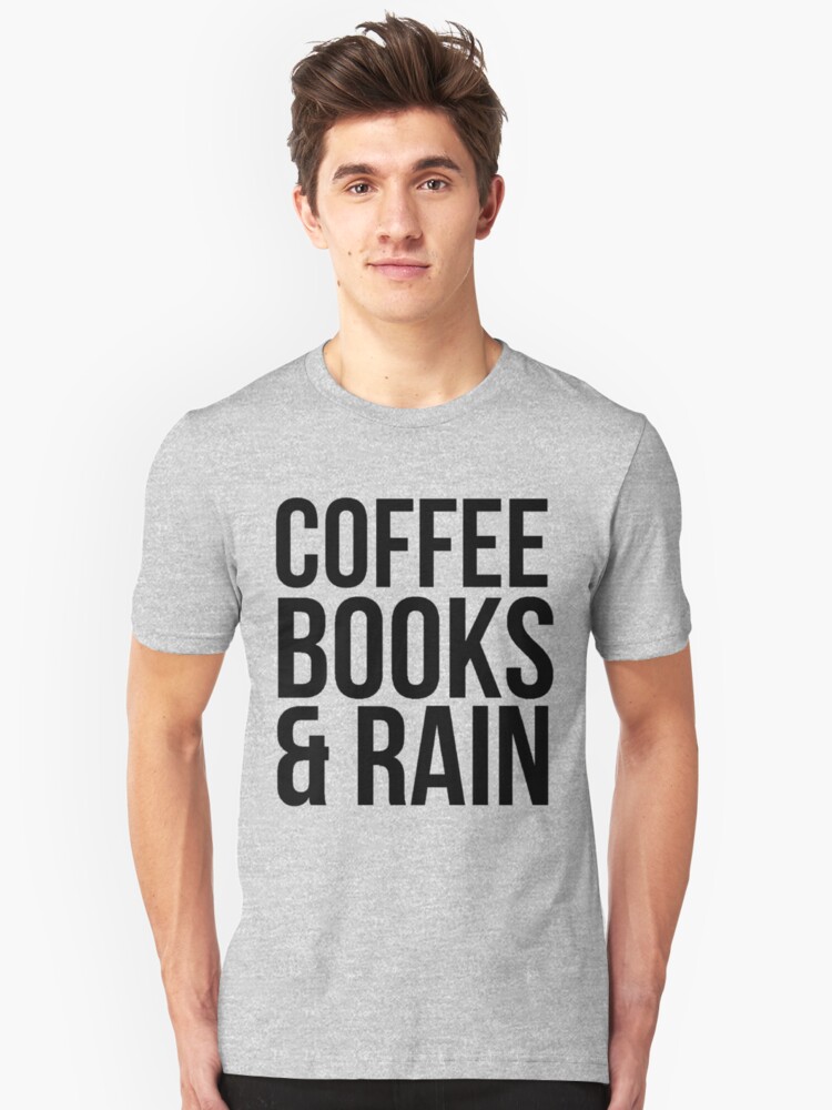 books and coffee t shirt