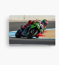 Tom Sykes at Laguna Seca 2013 Canvas Print