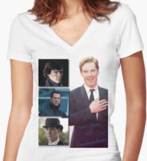 Cumbercollective Women's Fitted V-Neck T-Shirt
