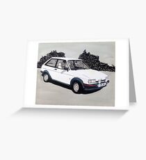 Mk.2 Ford Fiesta XR2 Greeting Card