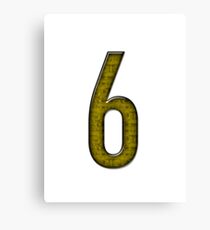 Number six Canvas Print