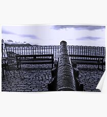 Canon At The Ready-Lyme Regis,Dorset,UK Poster