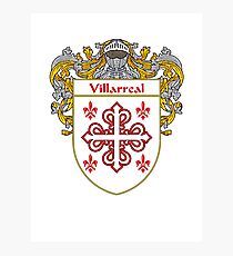 Villarreal Coat of Arms/Family Crest Photographic Print