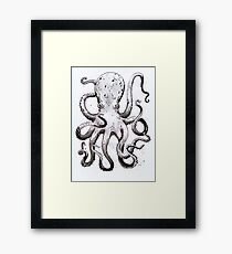 Inky Octopus Framed Print