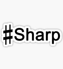 #Sharp BLACK Sticker
