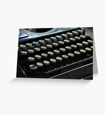 Typewriter Greeting Card