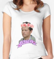 Hipster Castiel Women's Fitted Scoop T-Shirt