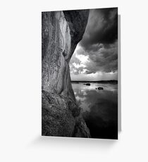 One Sided BW Greeting Card
