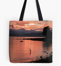 Sunset Heron Tote Bag