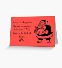 Funny Christmas Vintage card Greeting Card