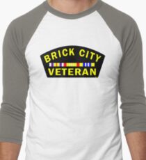 'Brick City Veteran' Men's Baseball ¾ T-Shirt