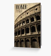Colosseum in Rome Italy Greeting Card