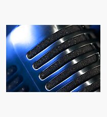 Microphone macro abstract Photographic Print