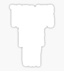 tomboys don't cry (white) Sticker
