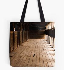 Sheep run Kinchega Woolshed Tote Bag