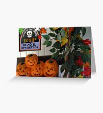 Happy Pumpkins On My Porch Greeting Card