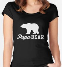 Papa Bear Women's Fitted Scoop T-Shirt