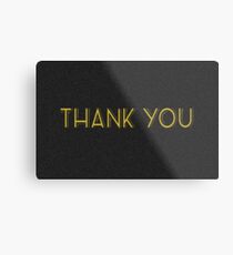 thank you cards Metal Print