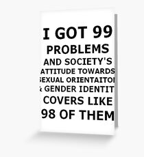 Queer Problems. Greeting Card
