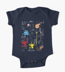 History of Art (dark tee, w/ paint splashes) One Piece - Short Sleeve
