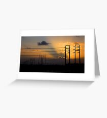 powerlines Camarillo Greeting Card