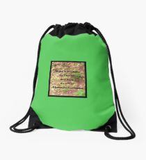 Make A Decision To Thrive by Diamante Lavendar Drawstring Bag