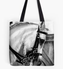 Lusitano Horse Portrait Tote Bag