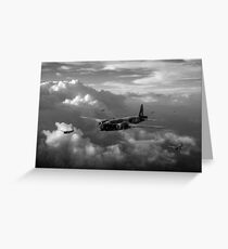 Vickers Wellingtons with 16 OTU black and white version Greeting Card