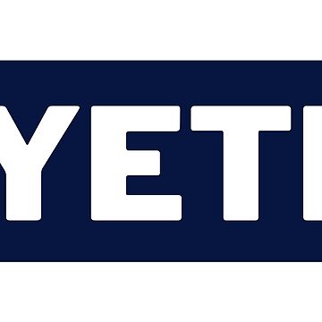 Navy Blue Yeti Sticker Sticker for Sale by brookehend