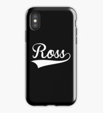 Baseball Style Ross (weiß) iPhone-Hülle & Cover