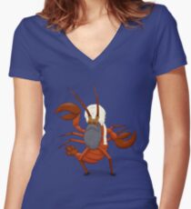 Iraq Lobster Women's Fitted V-Neck T-Shirt