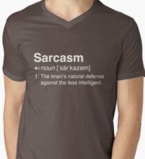 Funny Sarcasm Definition Men's V-Neck T-Shirt
