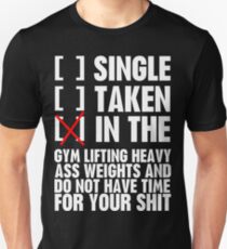 Beziehungsstatus GYM Unisex T-Shirt