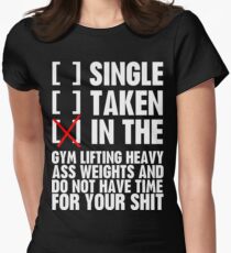Beziehungsstatus GYM Tailliertes T-Shirt für Frauen